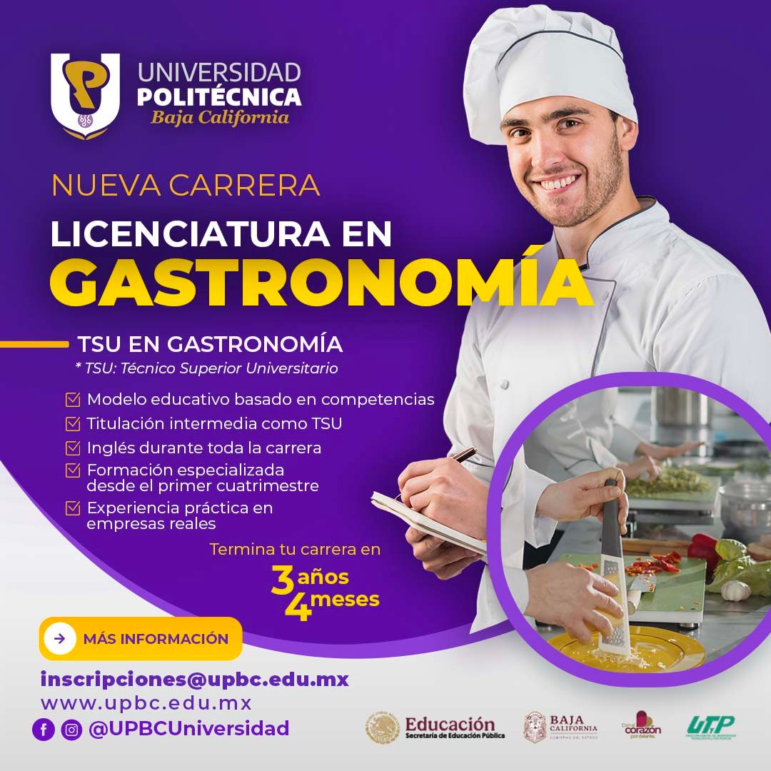 Licenciatura en Gastronomía